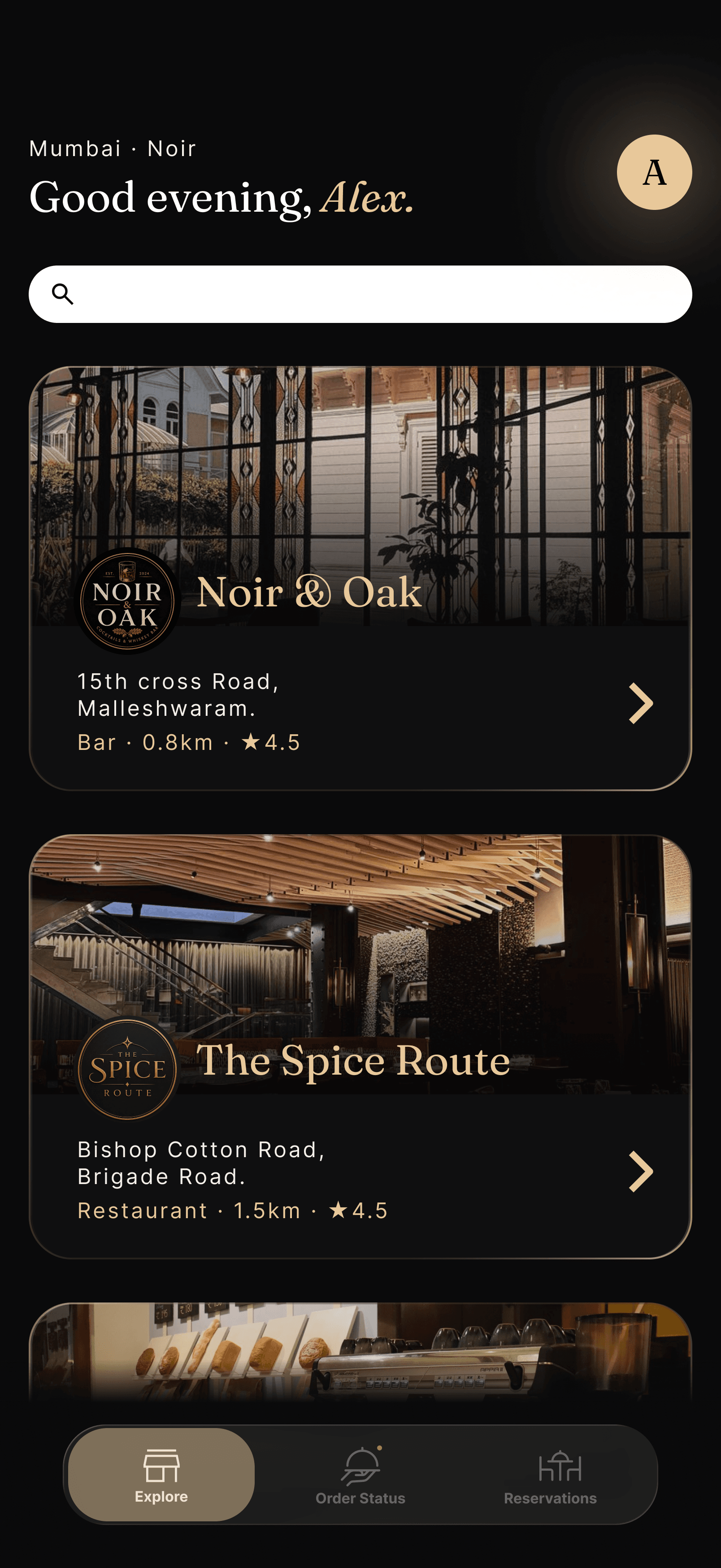 Venue discovery in the Nomad guest app